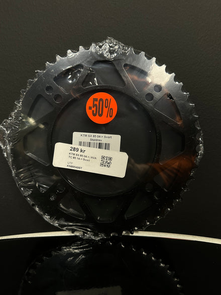 KTM SX 85 04->, HVA TC 85 14-> Svart Ståldrev