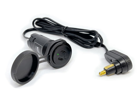 Wunderlich BAAS USB22 USB-uttag med vinklad kontakt