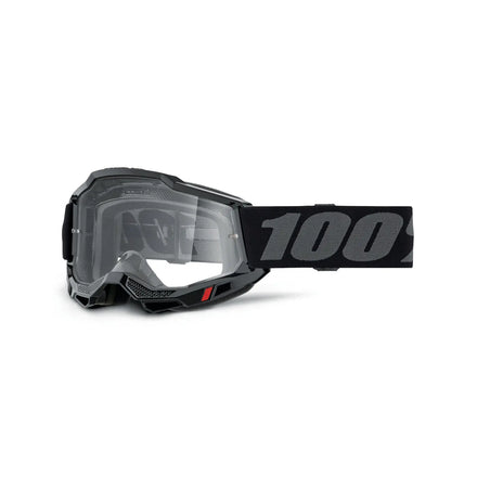 100% ACCURI 2 OTG Crossglasögon Svart - Klar Lins