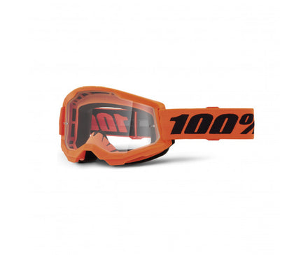 100%, STRATA 2 JUNIOR ORANGE Crossglasögon - Klar Lins