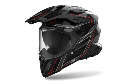 Airoh Commander 2 Adventurehjälm - Carbon Stylish Glansig