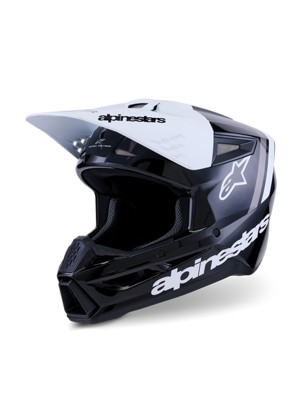 Alpinestars SM3 Crosshjälm - Radium Svart/Vit