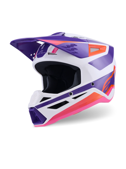 Alpinestars SM3 Crosshjälm - Heat Vit/Lila/Rosa