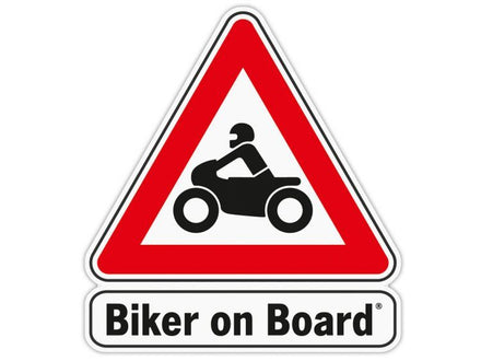Klistermärke Biker on Board