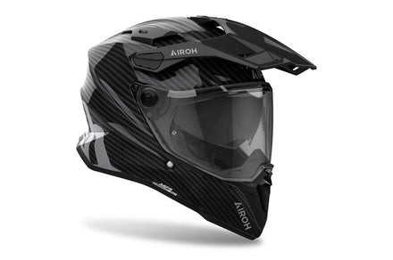 Airoh Commander 2 Adventurehjälm - Full Carbon Gloss