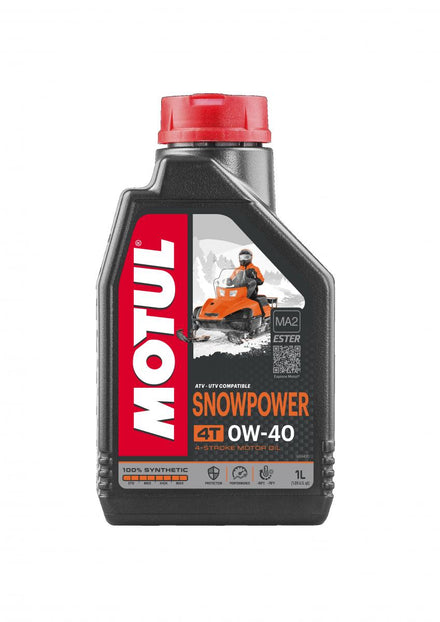 Motul Snowpower 4T 0W-40 Motorolja för Snöskoter & ATV – 1 L