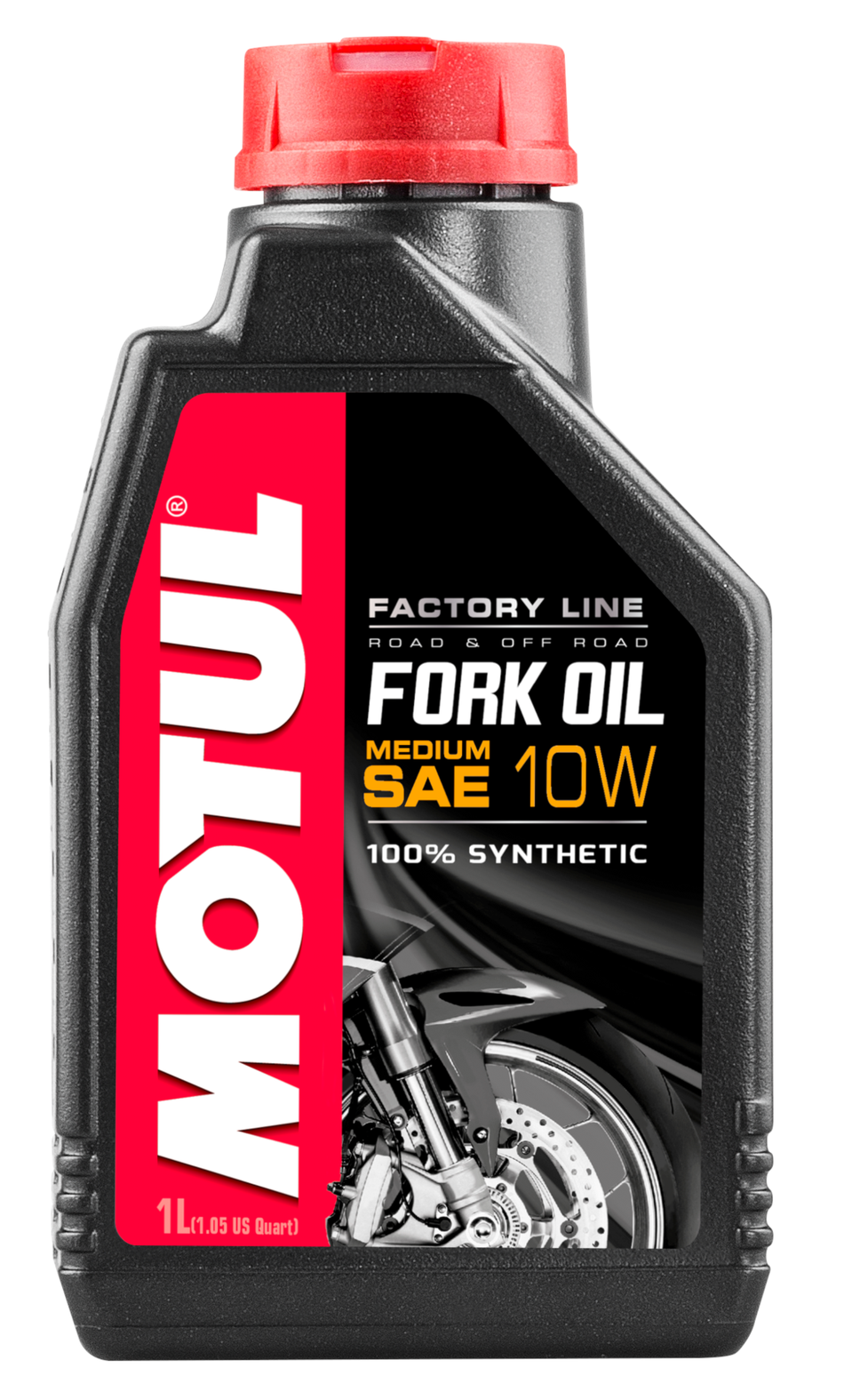 Motul Fork Oil Factory Line 10W 1 L – 100 % syntetisk gaffelolja för MC