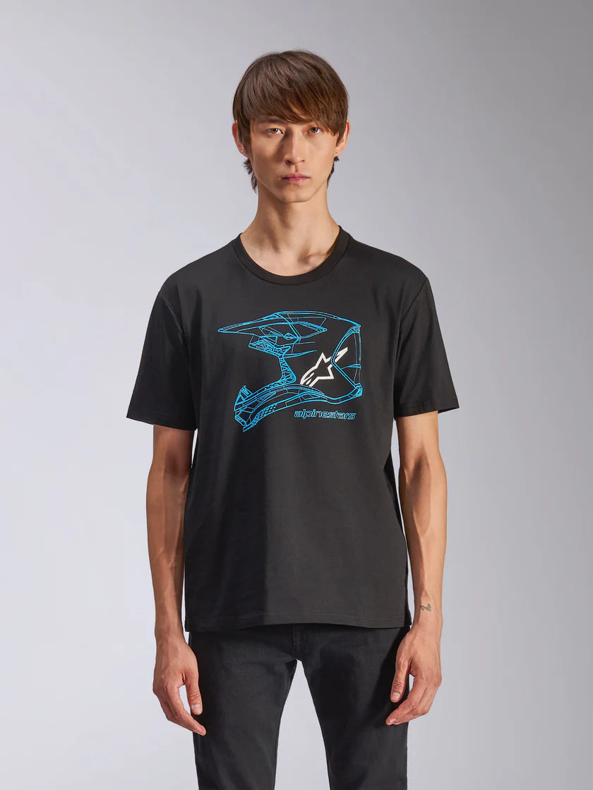 Alpinestars T-Shirt MX Helmet CSF Mörkblå