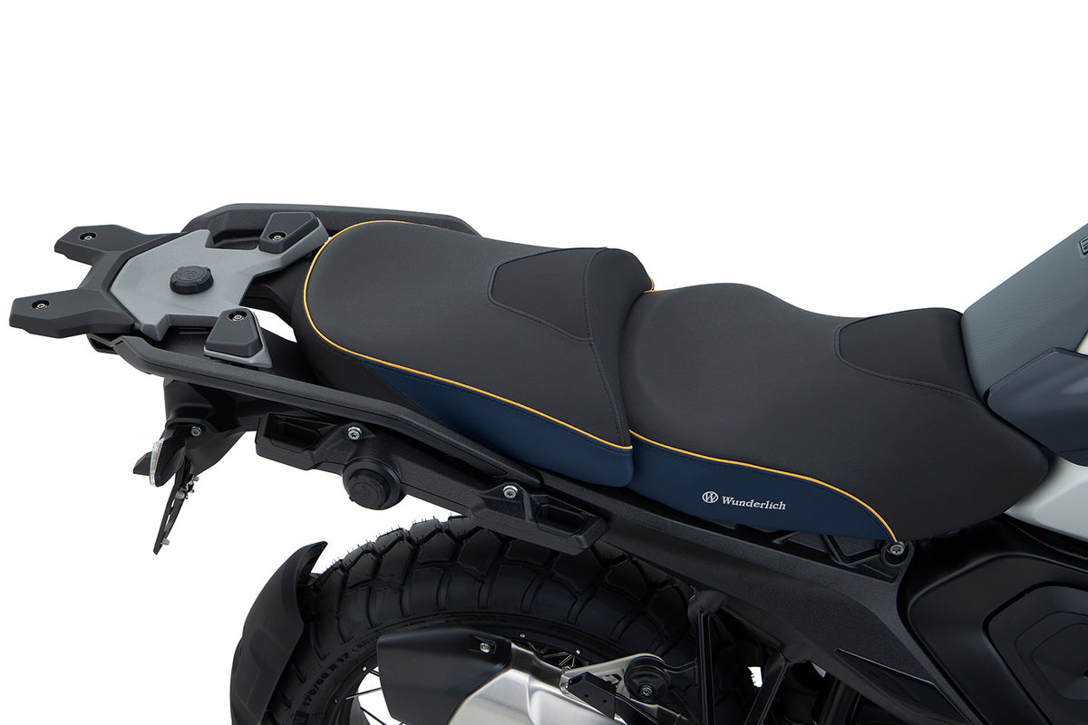 Wunderlich passagerarsadel AKTIVKOMFORT med sätesvärme Imperial Blue-Gold R 1300 GS