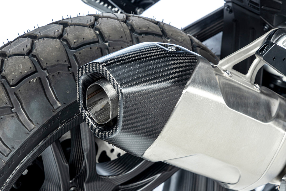 Ilmberger avgashetaskensskydd bakre kolfiber matt R 1300 GS + Adventure