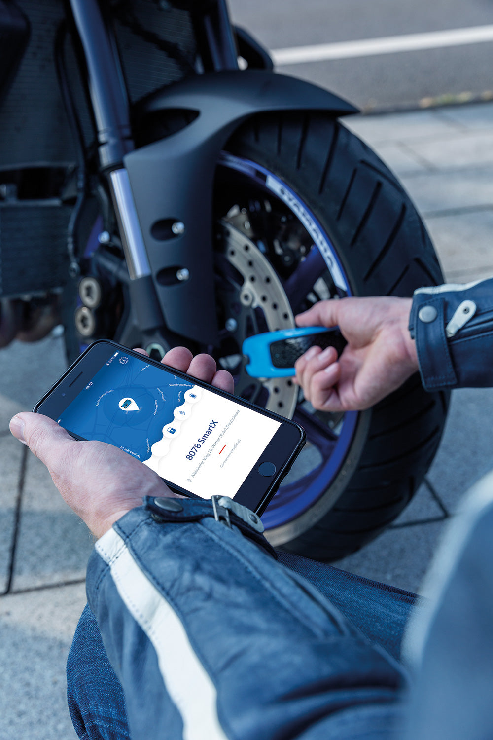 ABUS bromsskivelås GRANIT Detecto SmartX 8078 2.0
