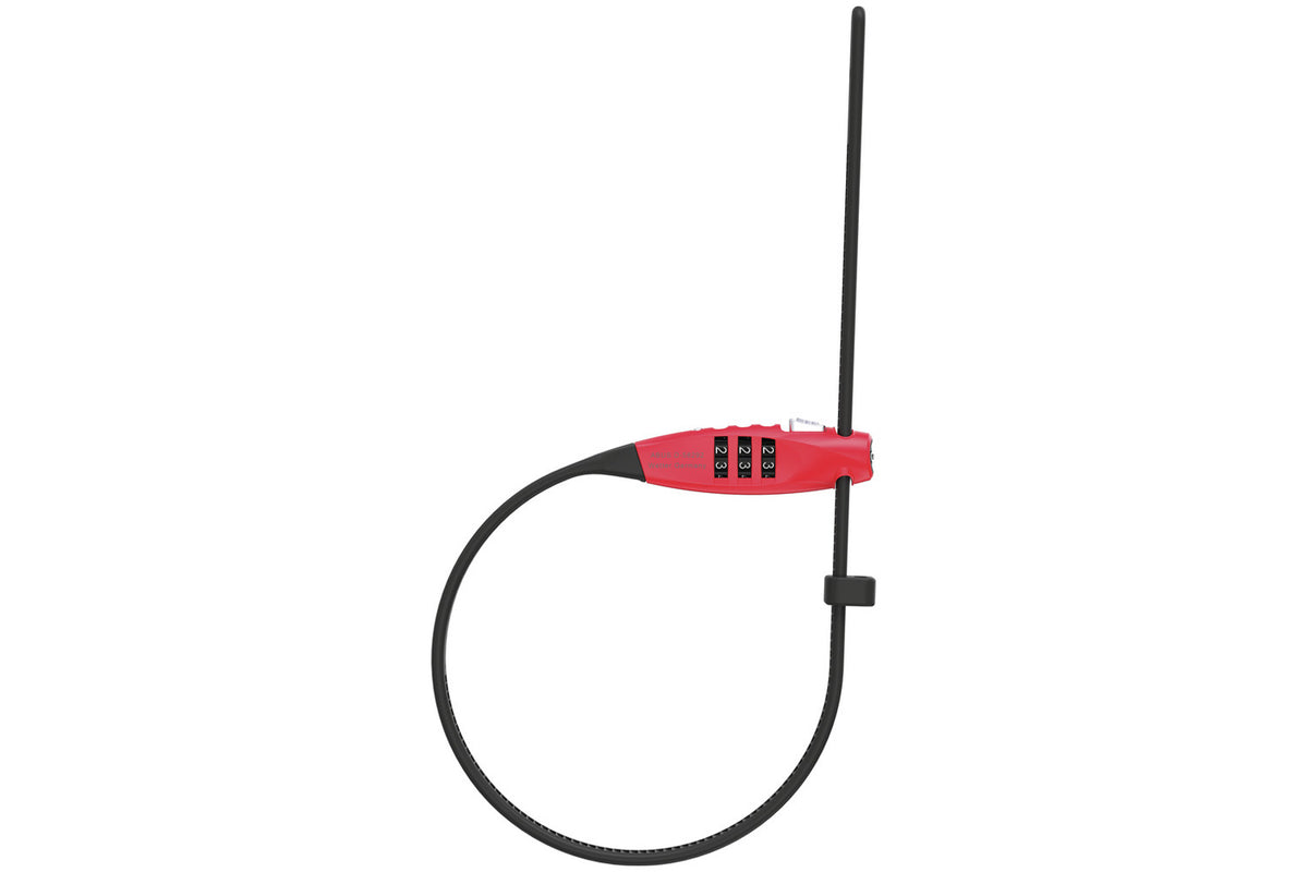 ABUS kabellås Combiflex TravelGuard röd