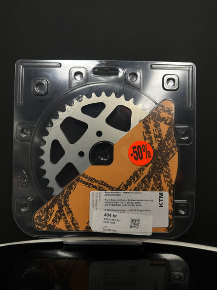 SPROCKET 40-T       50 SX 2009