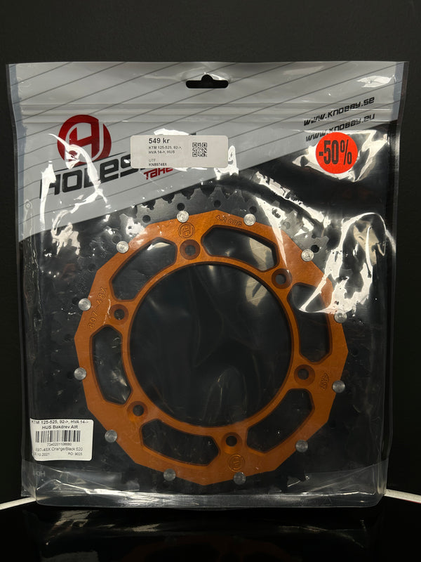 KTM 125-525, 92->, HVA 14->, HUS Bakdrev AIR Orange/Svart