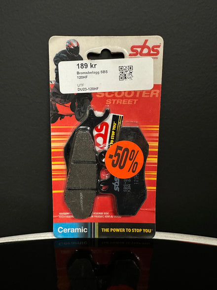 Bromsbelägg SBS 120HF