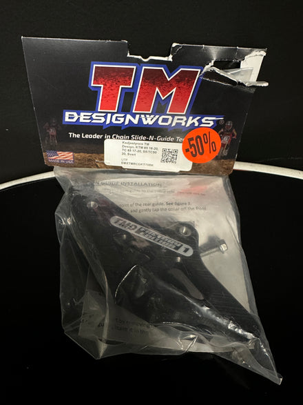 Kedjestyrare TM Design, KTM 65 16-20, TC 65 17-20, SX/TC50 20, Svart
