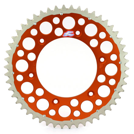 Renthal Bakdrev 520 52T Orange TwinRing – KTM 450 EXC-F/450 SX-F, 250 EXC