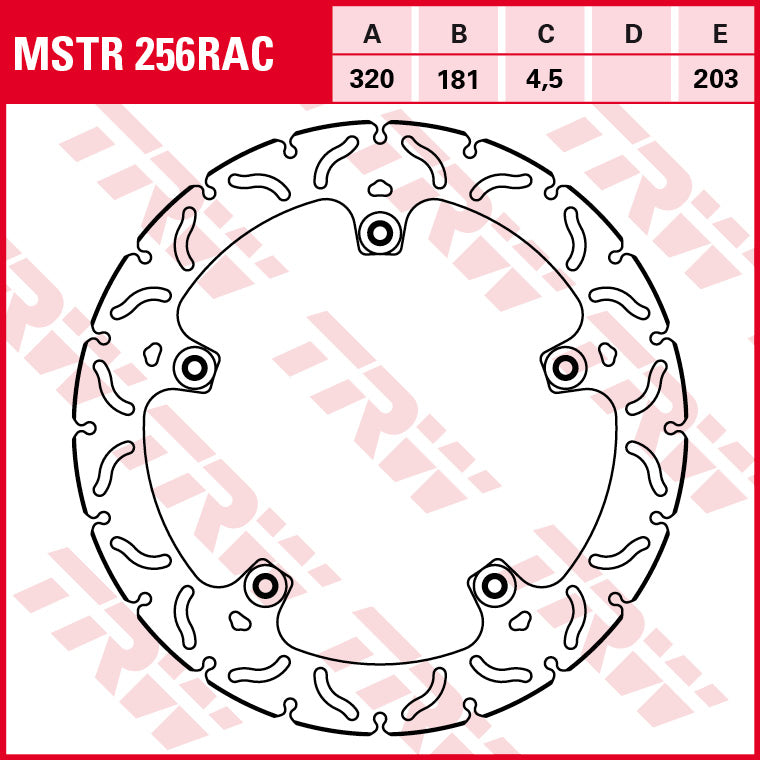 TRW bromsskiva MSTR256RAC fram S 1000 RR