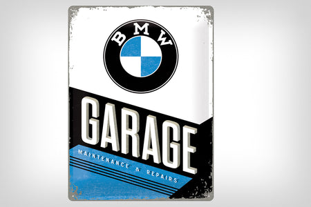 Plåtskylt BMW Garage 30 x 40 cm - Nostalgic Art