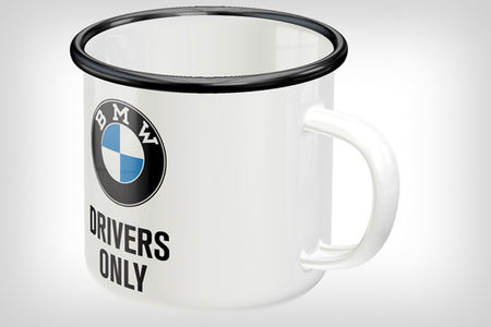 Emaljmugg BMW Drivers Only från Nostalgic Art