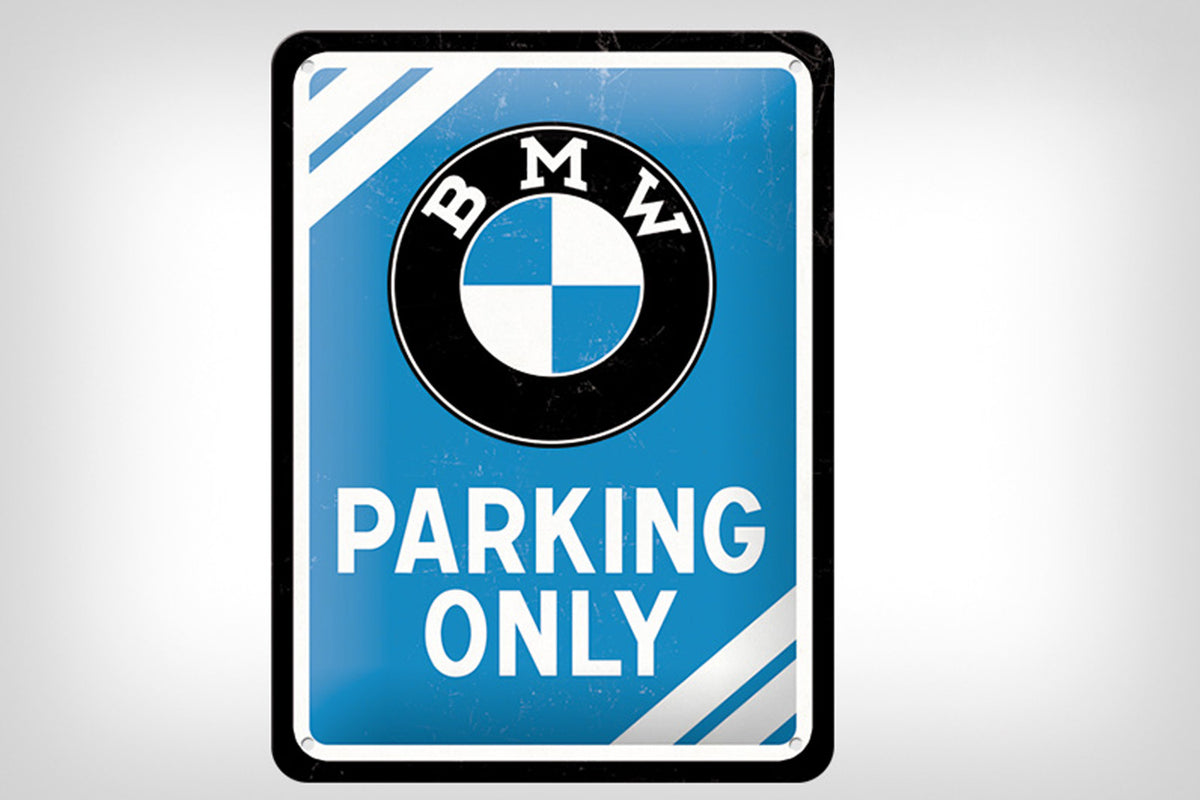 Plåtskylt BMW Parking Only 15 x 20 cm från Nostalgic Art