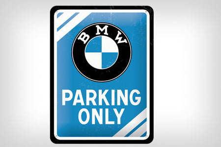 Plåtskylt BMW Parking Only 15 x 20 cm från Nostalgic Art
