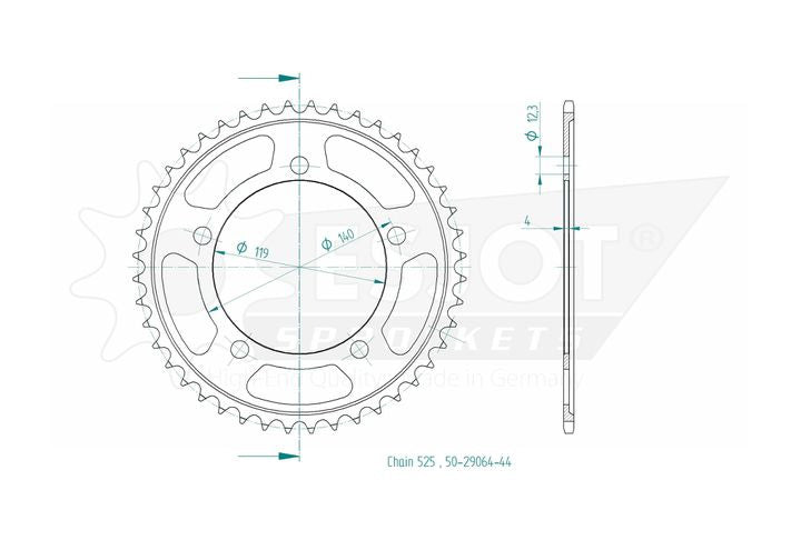Regina HPE 525 kedjekit 122 länkar F 750 GS / F 800 GS