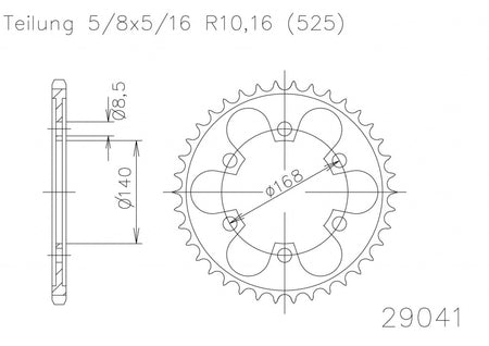 Regina HPE 525 kedjekit 116 länkar