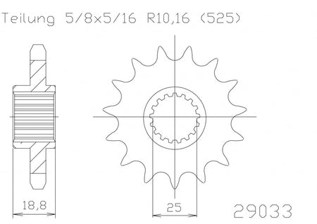 Regina HPE 525 kedjekit 120 länkar F 800 R