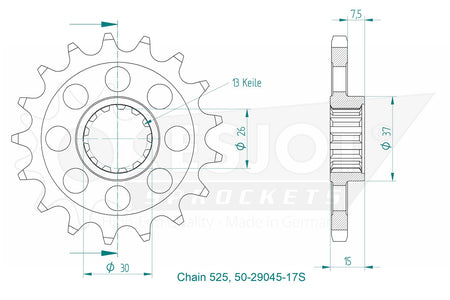 Regina HPE 525 kedjekit 128 länkar S 1000 XR