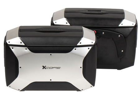 Hepco & Becker sidoväska Xcore för C-Bow-fäste svart-silver
