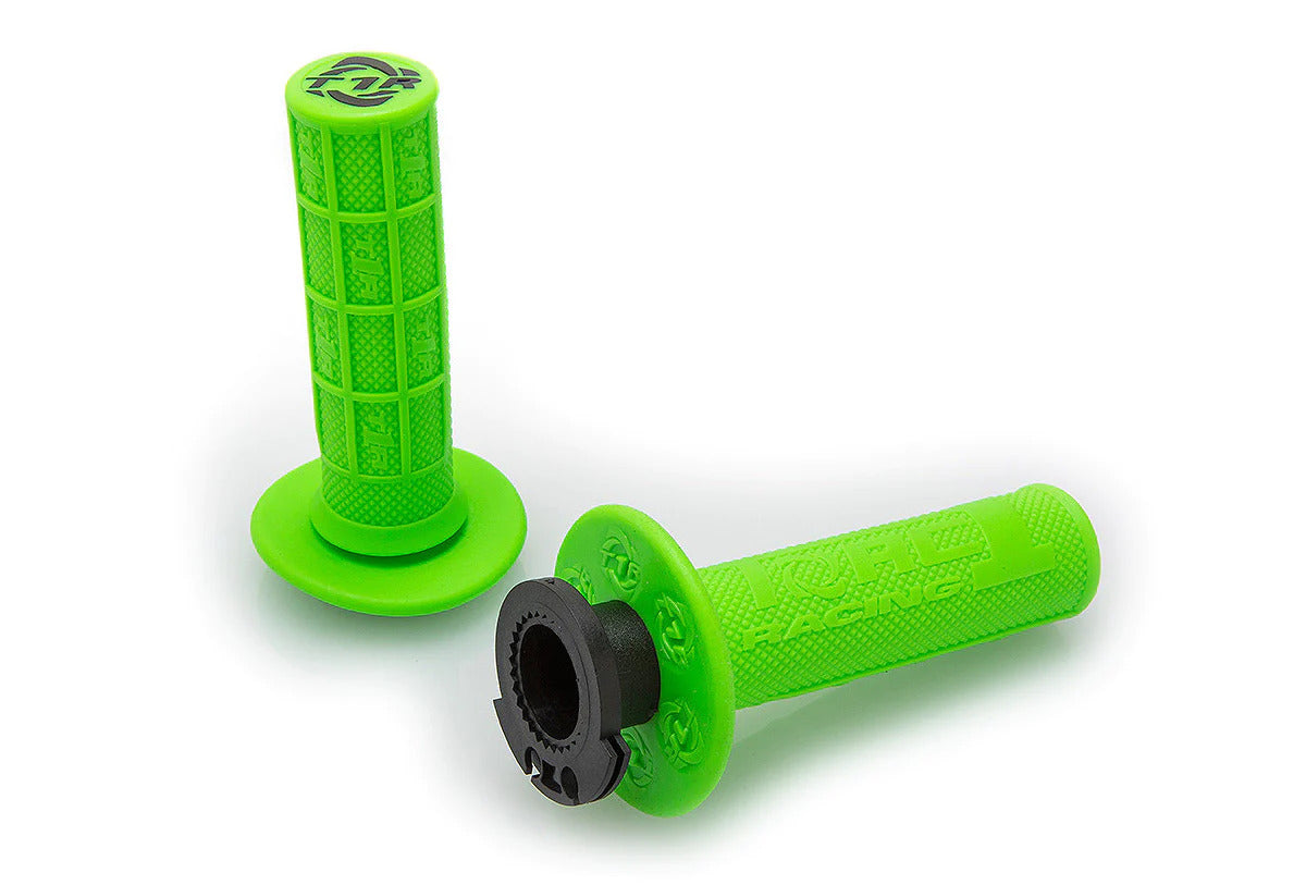 Torc1 Defy Lock-On Grip 1/2 Waffle 2 och 4-takt Grön