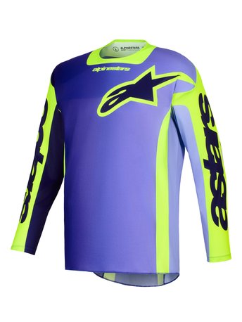 Alpinestars Crosströja Racer Portl Lila/Fluo Gul