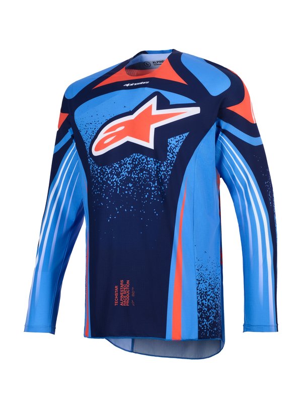 Alpinestars Crosströja Techstar Nomur Navy/Orange/UCLA Blå Techstar Nomur Navy/Orange/UCLA Blå