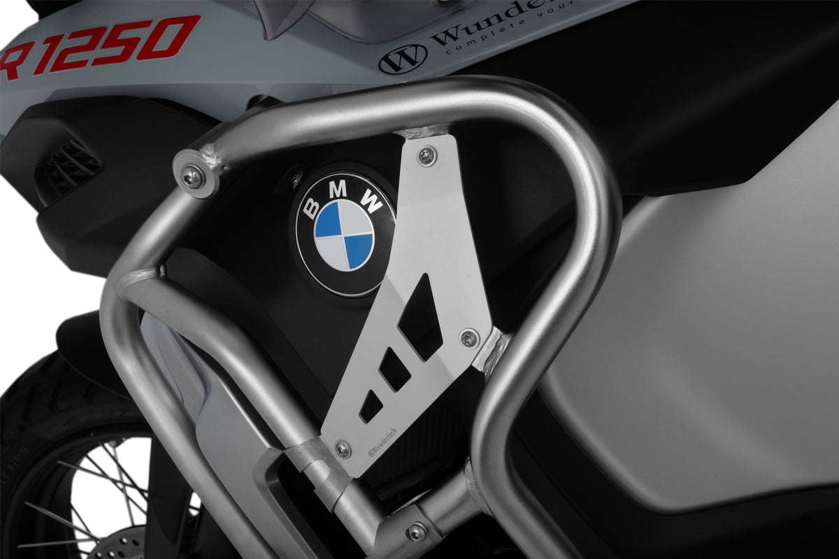 Wunderlich fyllplåtar för tankskyddsbågeförlängning R 1250 GS Adventure silver