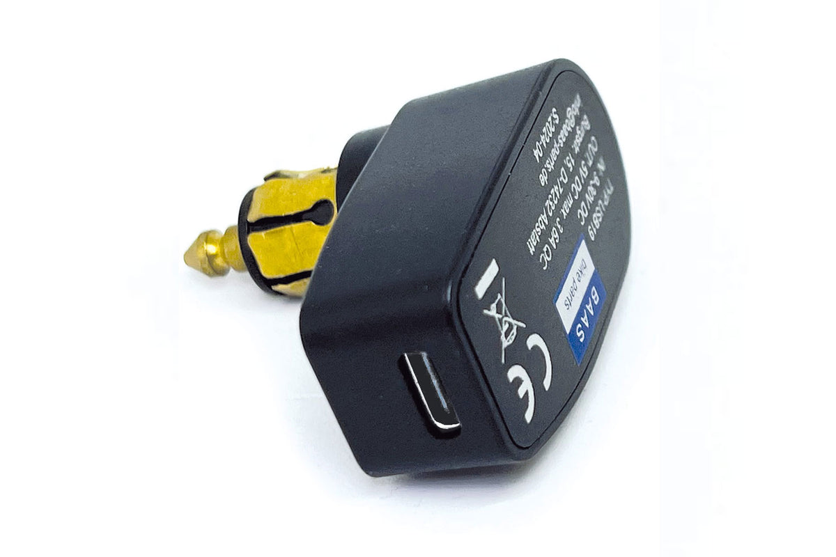 USB-C laddningsuttag med vinklad kontakt BAAS USB19