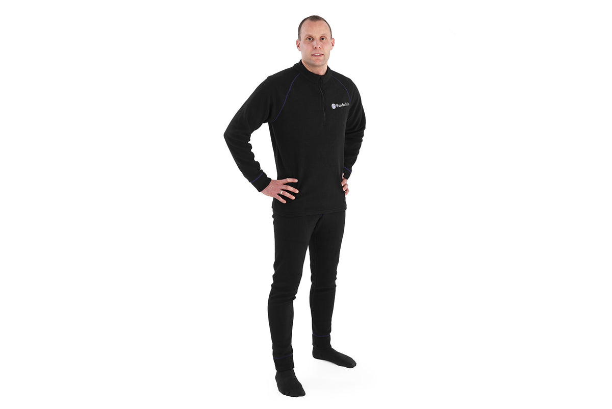 Wunderlich funktionströja M-FLEECE, svart, S
