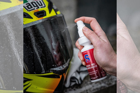 S100 Visir- och hjälmrengöring inkl. mikrofiberduk 100 ml