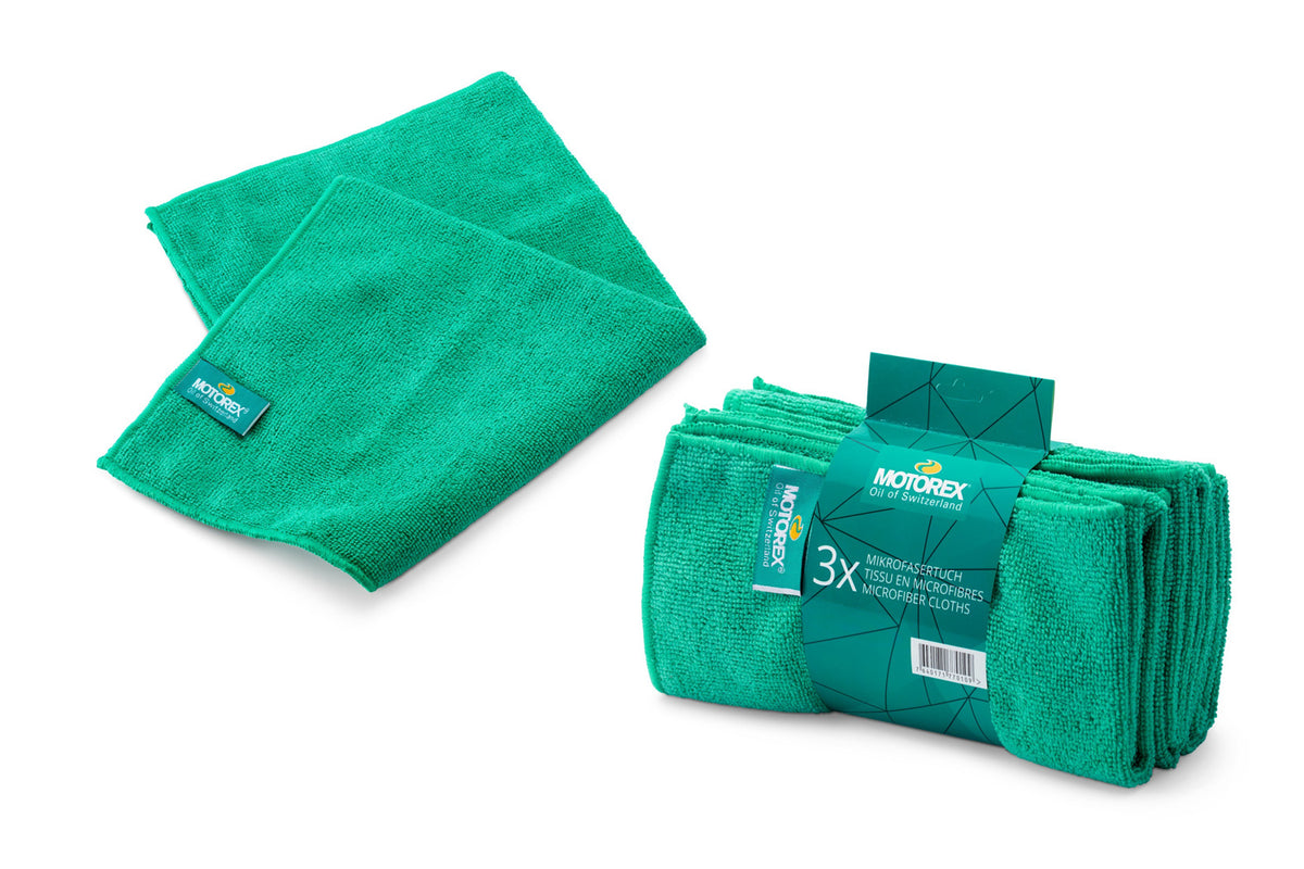 MOTOREX Mikrofasertuch mikrofiberduk 3-pack