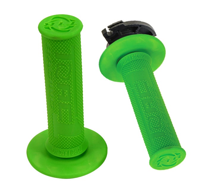 Torc1 DEFY MX Lock-On Diamond Grips 2 och 4-takt Grön