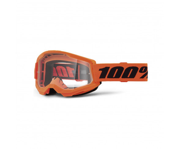 100%, STRATA 2 JUNIOR ORANGE Crossglasögon - Klar Lins