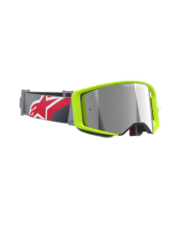 Alpinestars Goggle Supertech CORP Gul Fluo/Röd/Spegel Silver