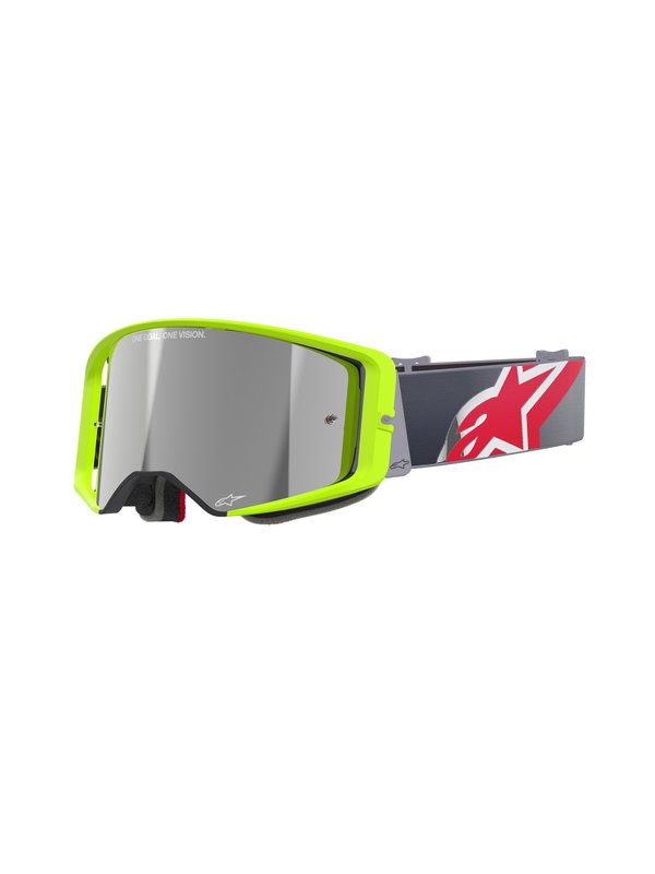 Alpinestars Goggle Supertech CORP Gul Fluo/Röd/Spegel Silver