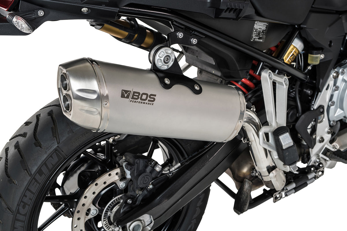 BOS Slip-On ljuddämpare Dune Fox F 750/850 GS + Adventure rostfritt stål
