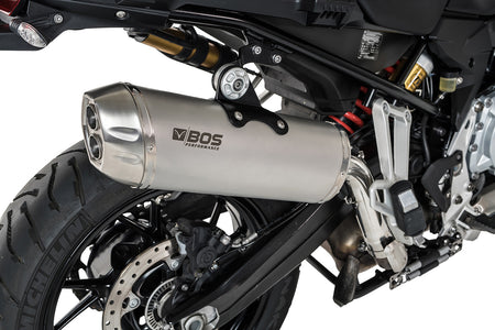 BOS Slip-On ljuddämpare Dune Fox F 750/850 GS + Adventure rostfritt stål