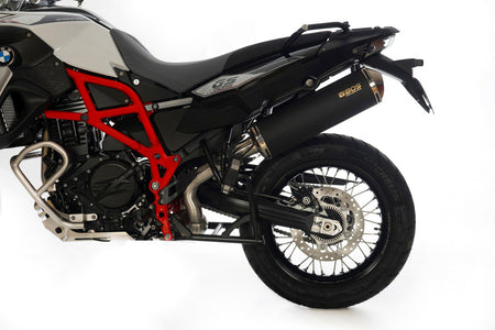 BOS Slip-On ljuddämpare Oval 120 F 650 GS svart