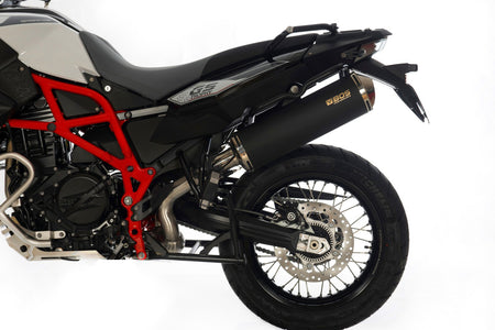BOS Slip-On ljuddämpare Oval 120 F 800 GS + Adventure svart