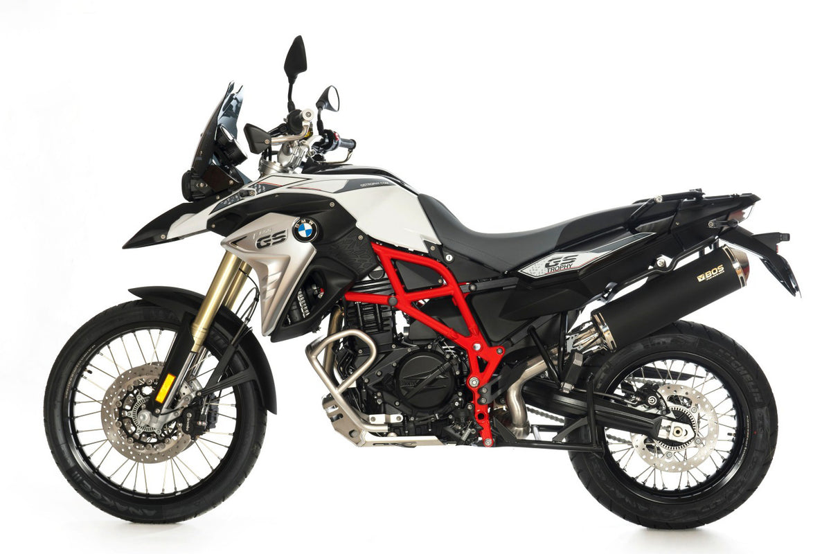 BOS Slip-On ljuddämpare Oval 120 F 800 GS + Adventure svart