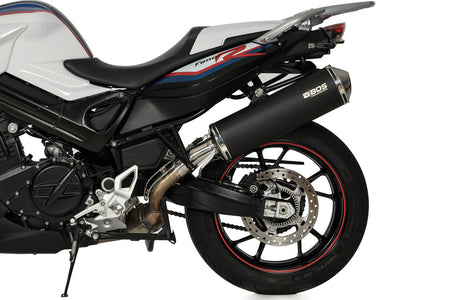 BOS Slip-On ljuddämpare Oval 120 svart F 800 R