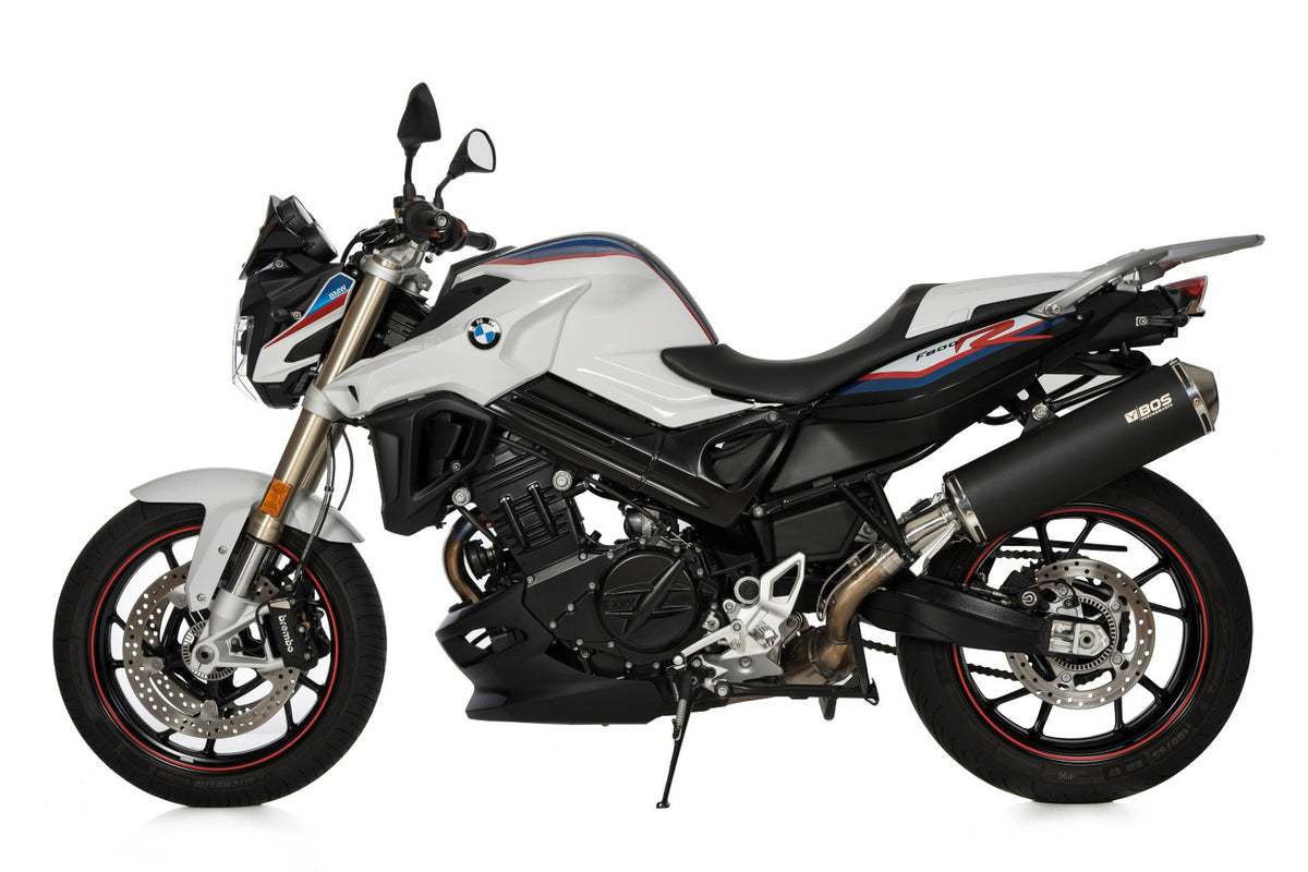 BOS Slip-On ljuddämpare Oval 120 svart F 800 R